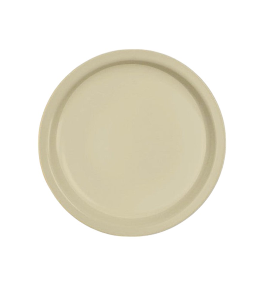 PLATO PASTELERO 6.5" DE MELAMINA BEIGE D08 LIGERA - 004-008-505