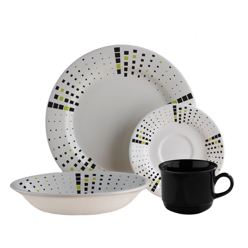 [062753] VAJILLA MALAYA 4 PUESTOS CON 16 PIEZAS - VL1184040412