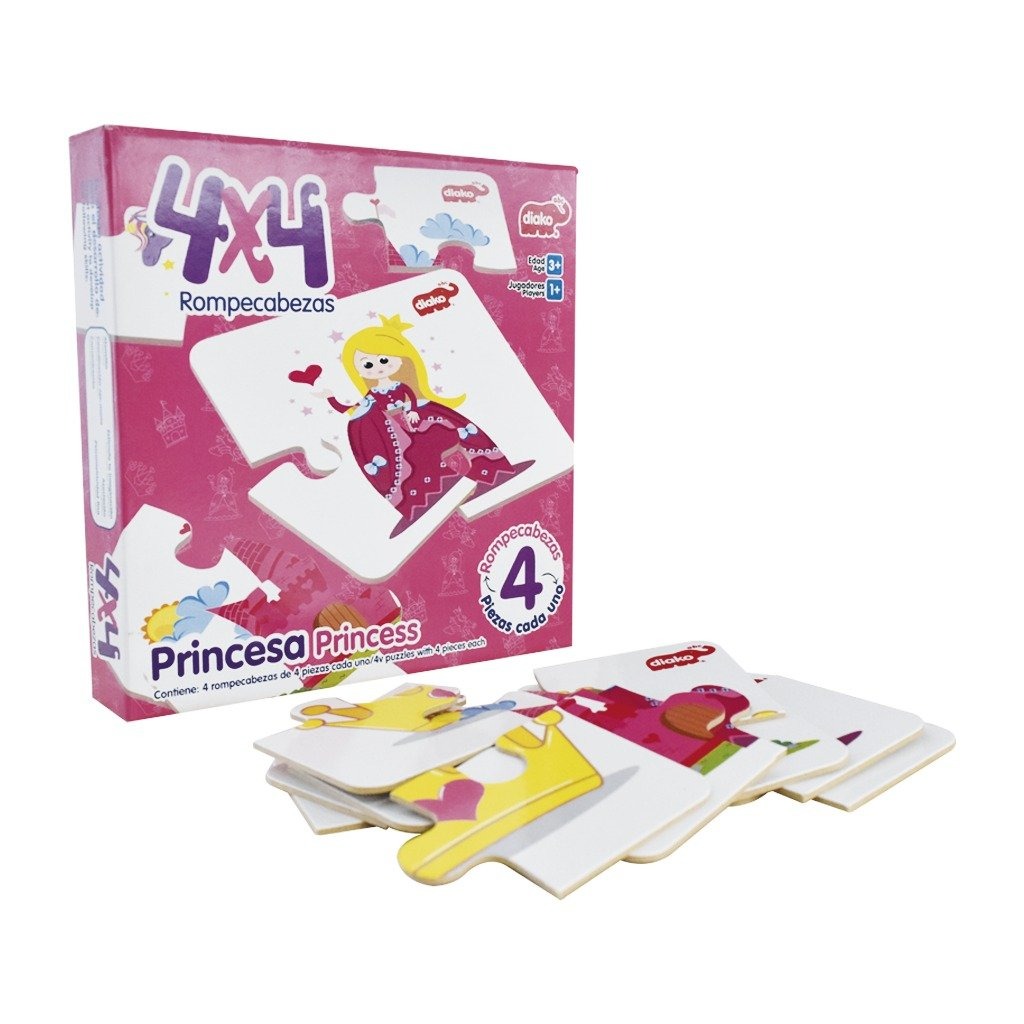 [062885] ROMPECABEZAS DIDÁCTICO 4X4 PRINCESA - BU-1514