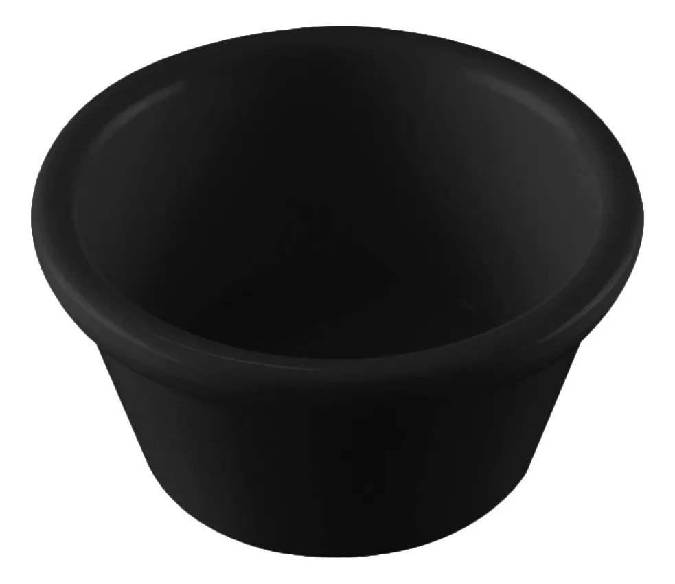 RAMEQUIN DE 2 oz DE MELAMINA NEGRA - 105-015-124