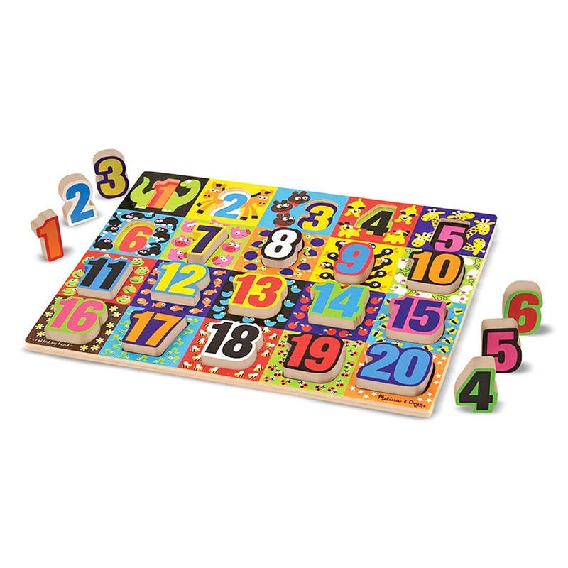 MELISSA & DOUG ROMPECABEZAS DE NÚMEROS CHUNKY - 87731