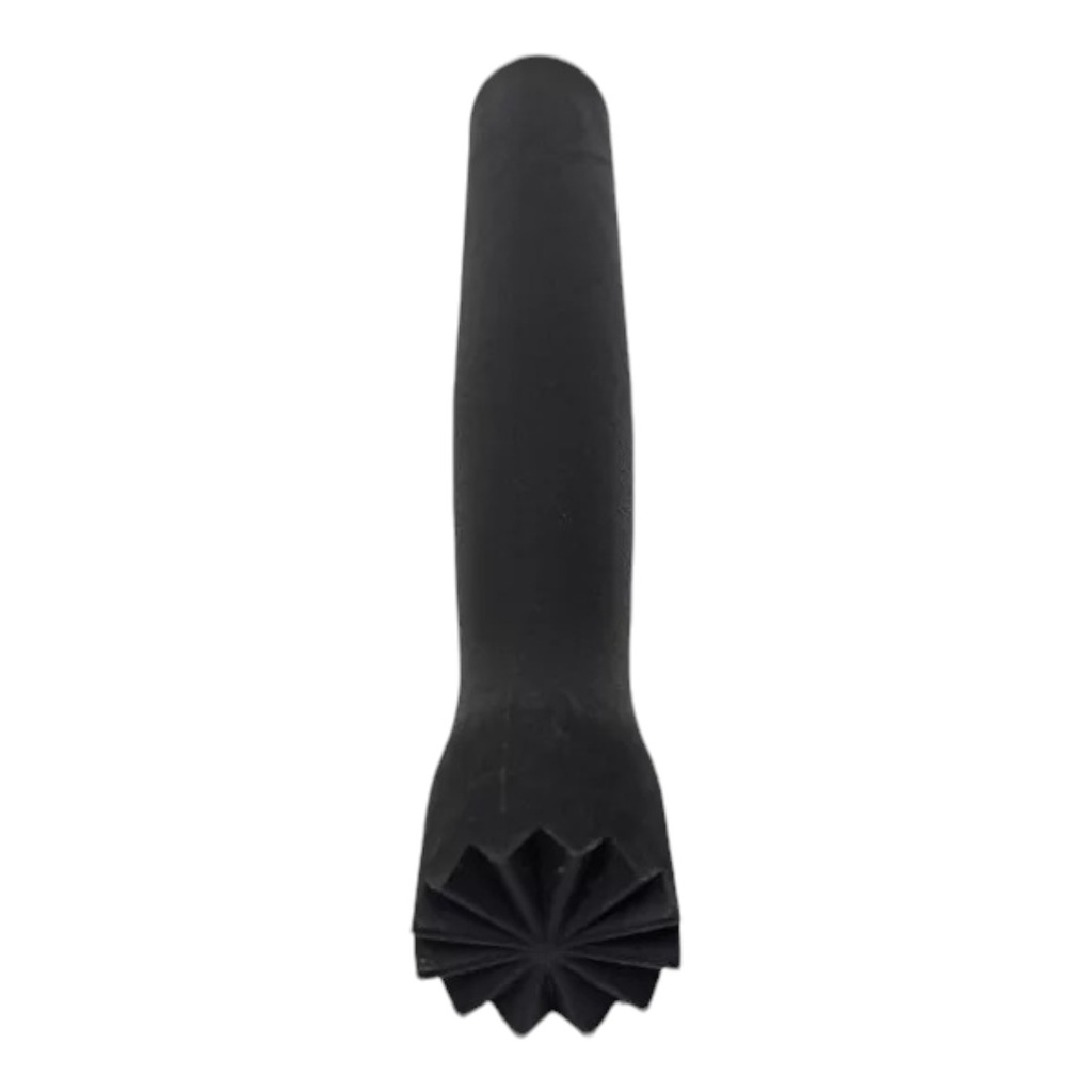MORTERO DE BARRA CABEZA CUADRICULA ABS NEGRO 8" - DS1600