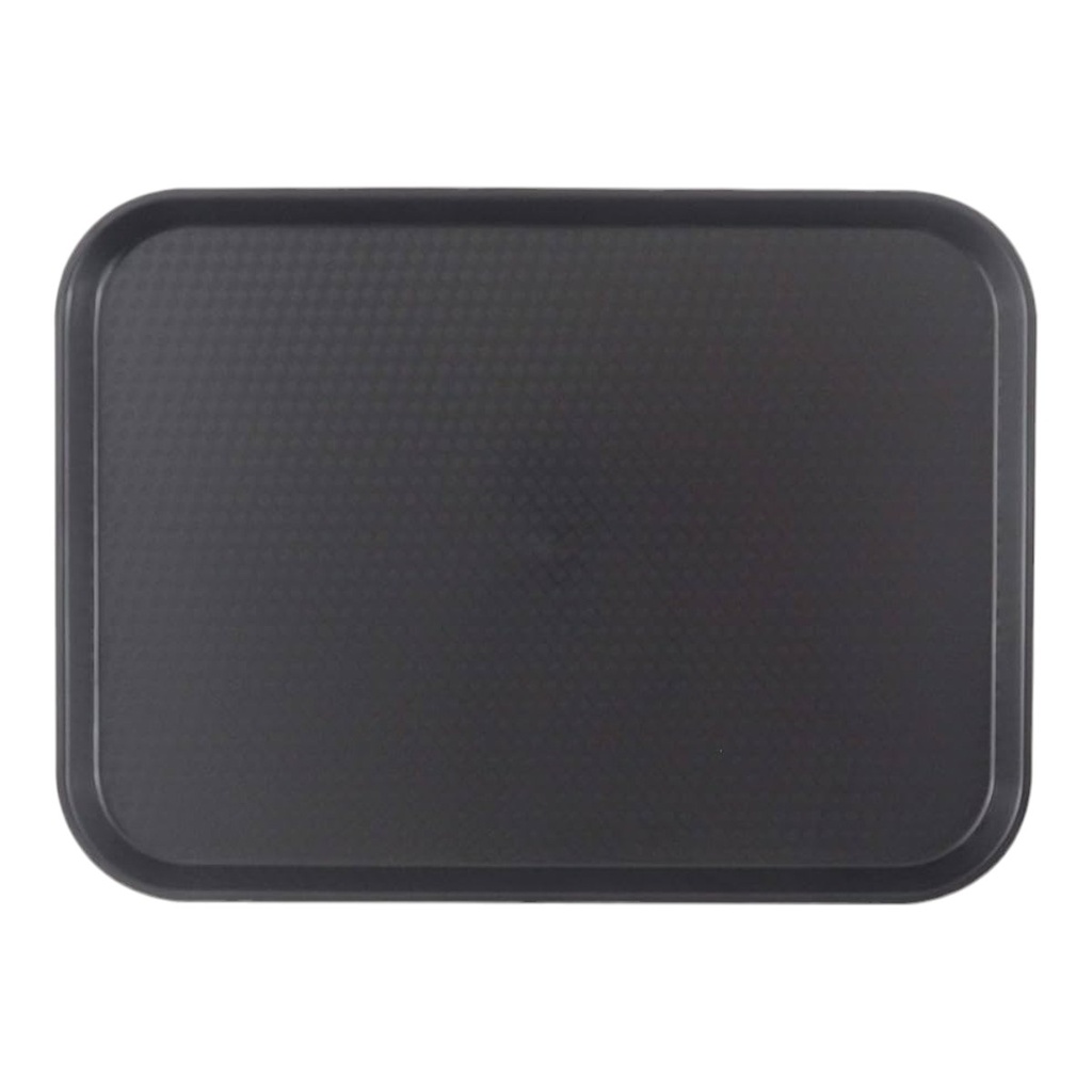 CHAROLA RECTANGULAR PARA CAFETERIA PP NEGRO 35.5cm x 45cm - DS122N