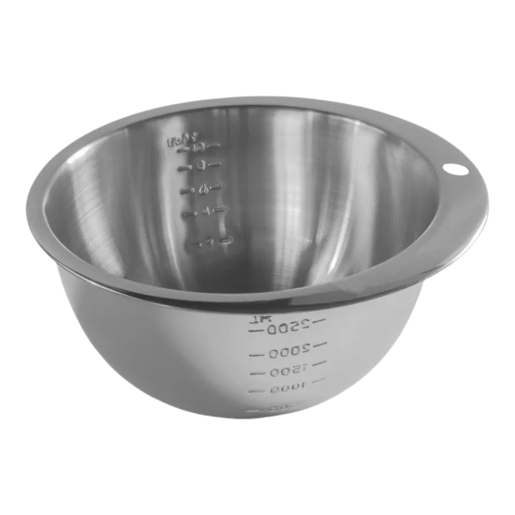 TAZÓN MEDIDOR CON GRADUACION ACERO INOXIDABLE 10 tazas / 2300 ml - DS2218