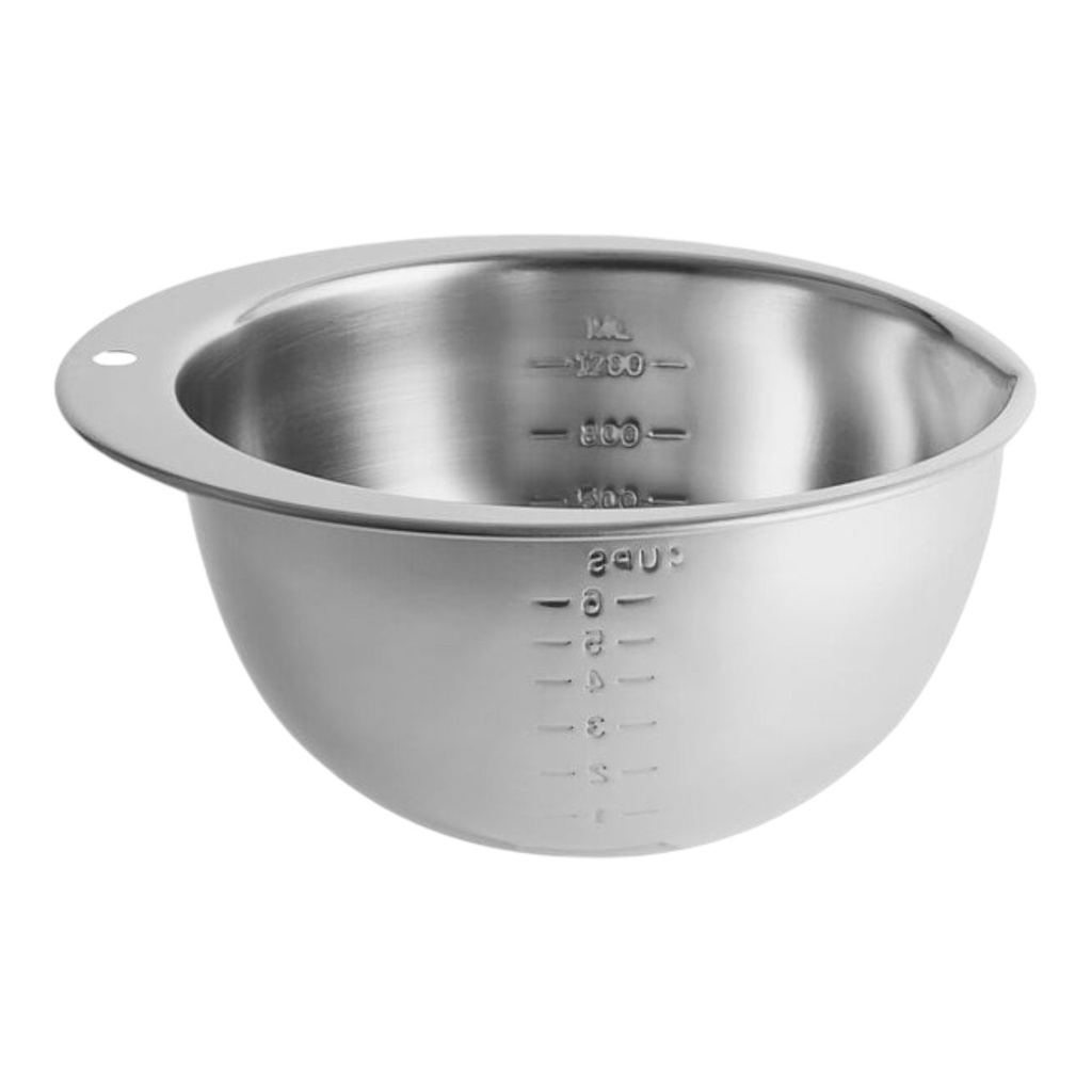 TAZÓN MEDIDOR CON GRADUACION ACERO INOXIDABLE 4 tazas / 900 ml - DS2214