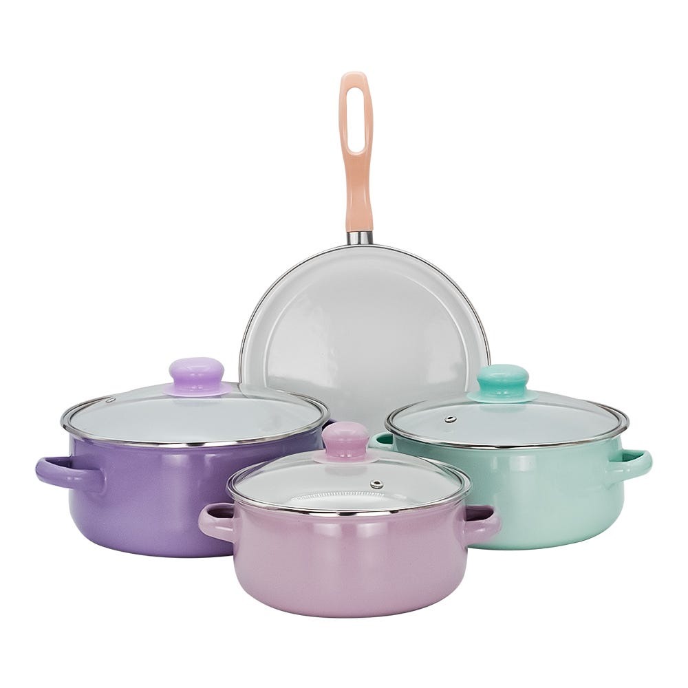 JUEGO DE PELTRE CON SARTEN Y 3 OLLAS 18, 20 Y 22cm - 043-049-004