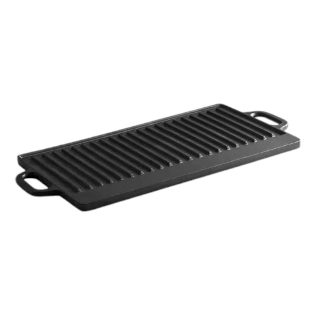 PLANCHA Y GRILL HIERRO FUNDIDO PRE-SAZONADO 48cm x 23cm - DS1867