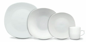 VAJILLA ANTARTIC PARA 6 COMENSALES CON ENVULTURA (30 PIEZAS)