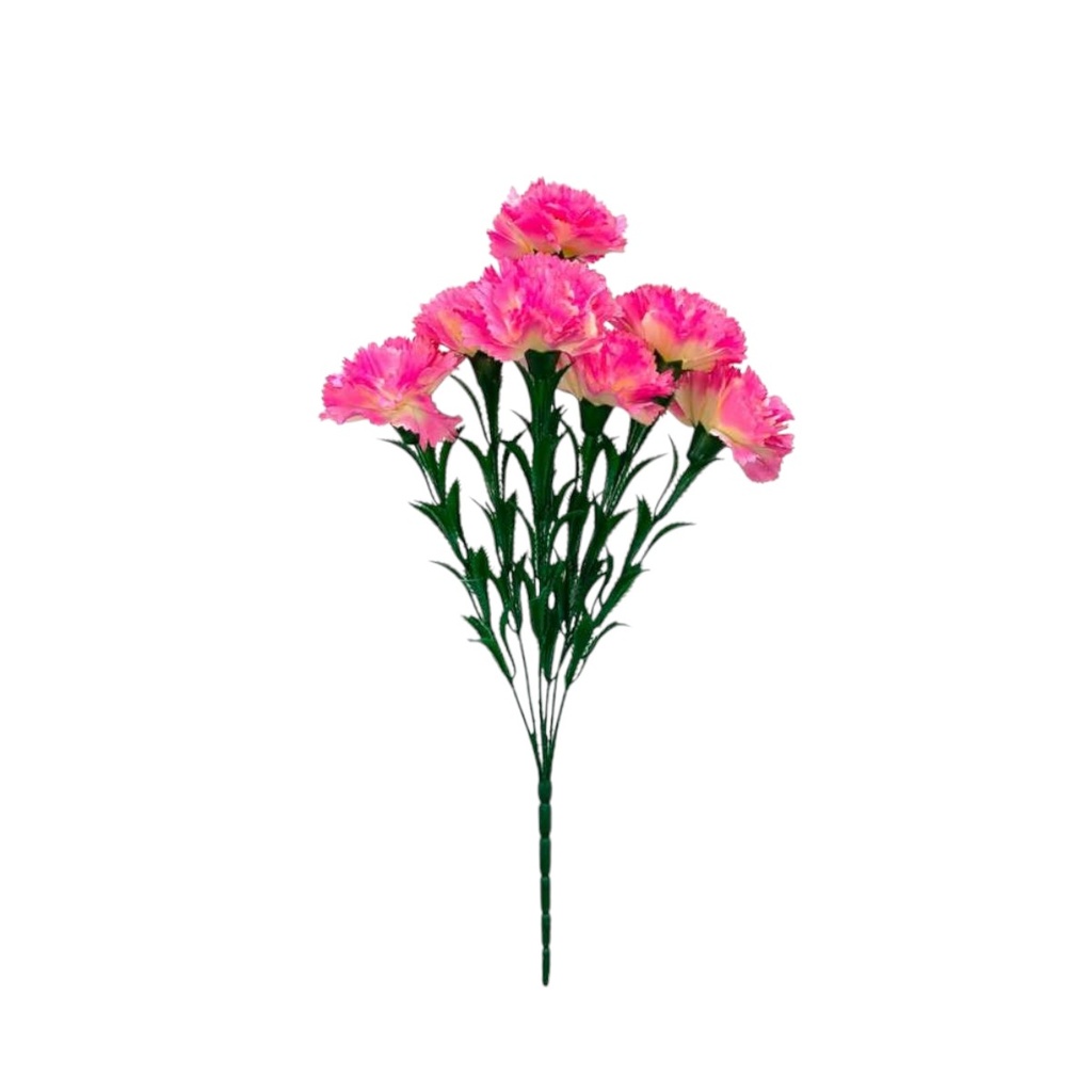 RAMO CLAVEL FUCSIA 7 CABEZAS 45CM - 5869114