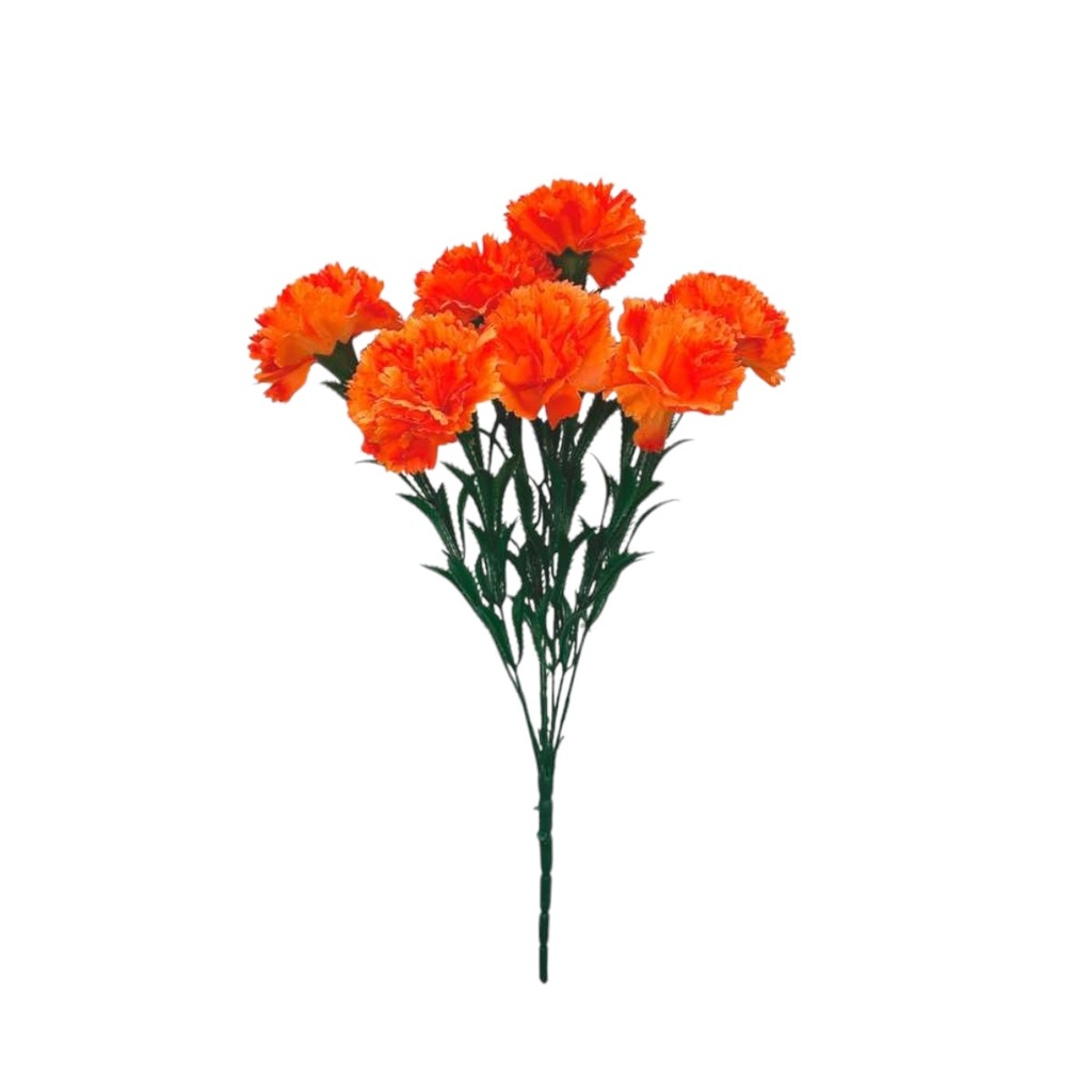 RAMO CLAVEL NARANJA 7 CABEZAS 45CM - 5869084