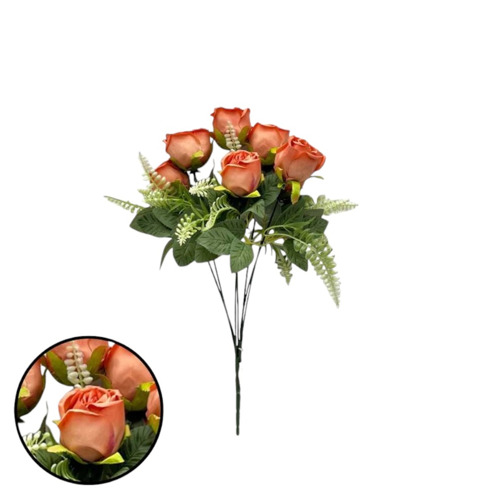 RAMO FLOR 7 VARAS 44CM NARANJA - 5868438