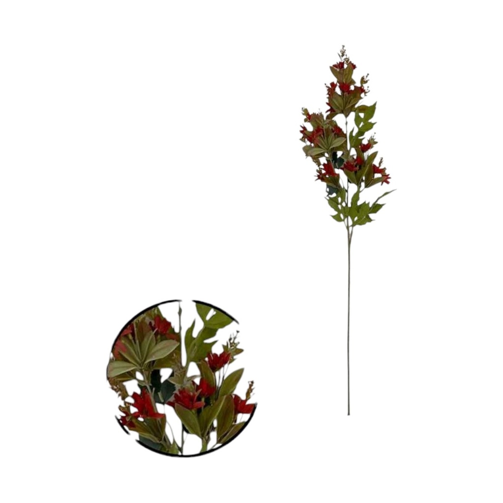 VARA FLOR 3 VARA 97CM ROJO - 5813905