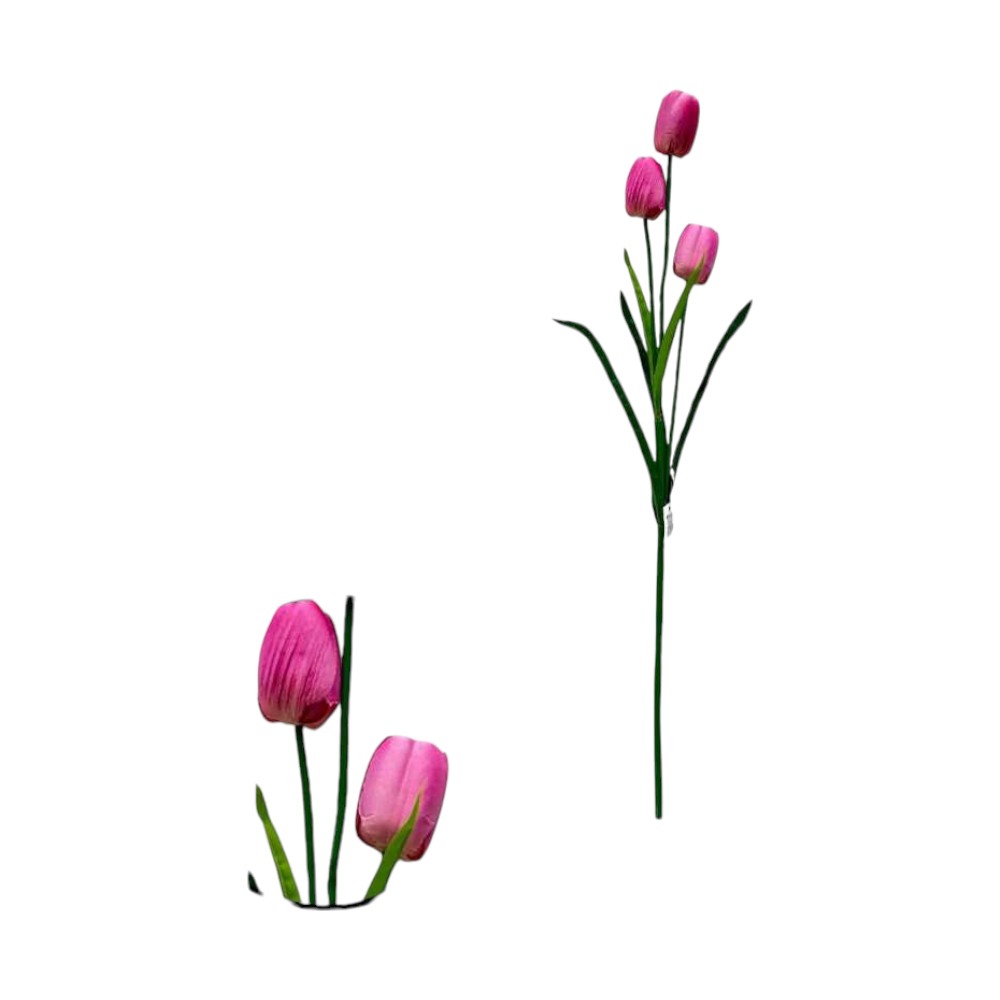 VARA FLOR TULIPAN 3 CABEZAS 75CM MORADO - 5813745