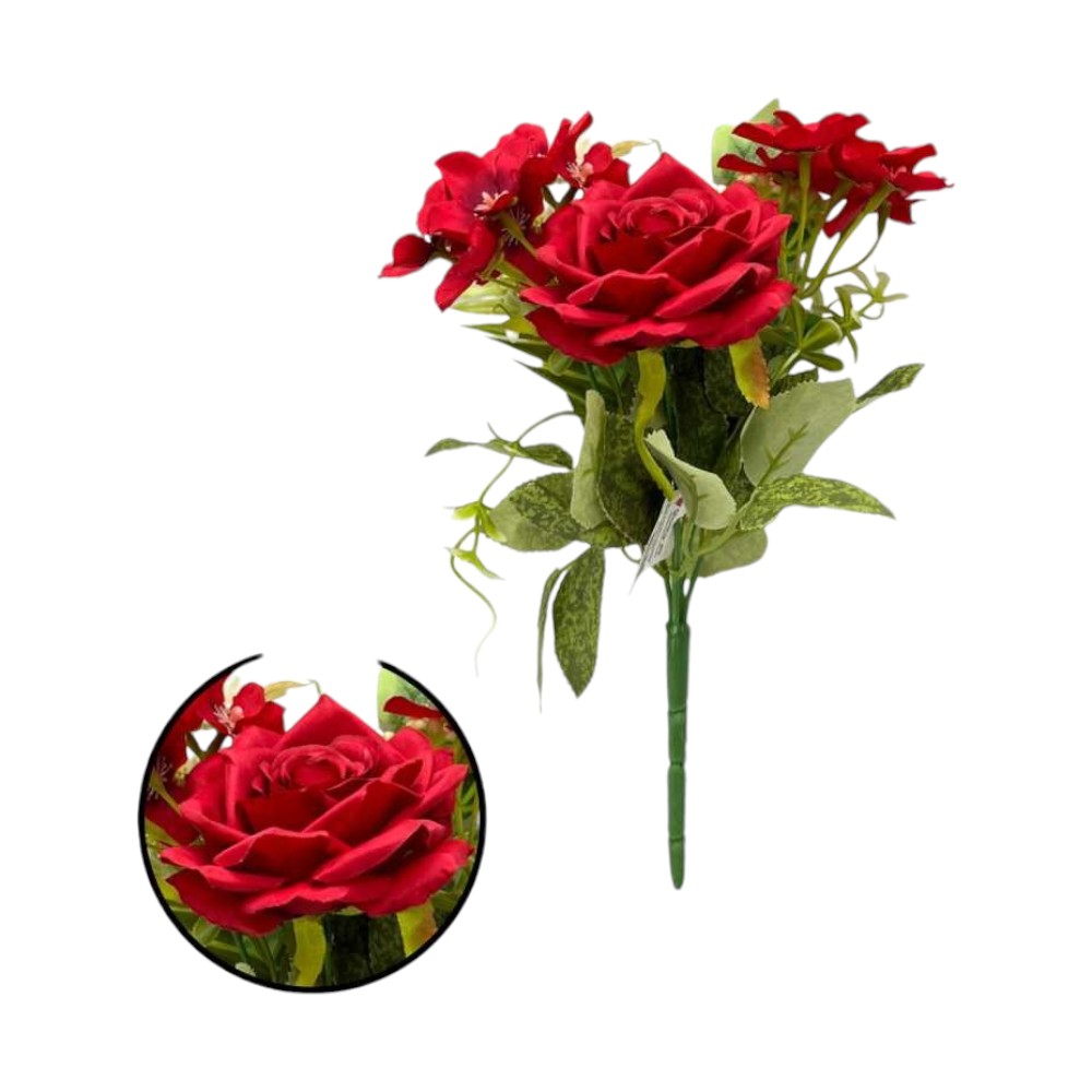 FLOR MINI 28CM ROJO - 5813172