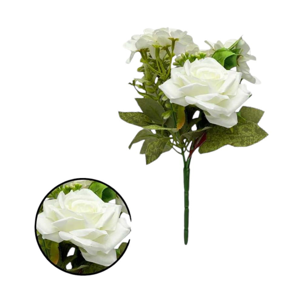 FLOR MINI 28CM BLANCO - 5813165