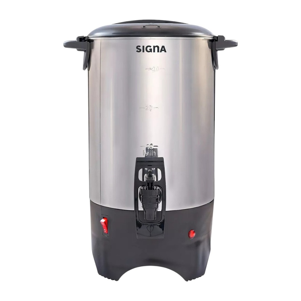 CAFETERA METÁLICA COLOR PLATA DE 6 L - EL19C5