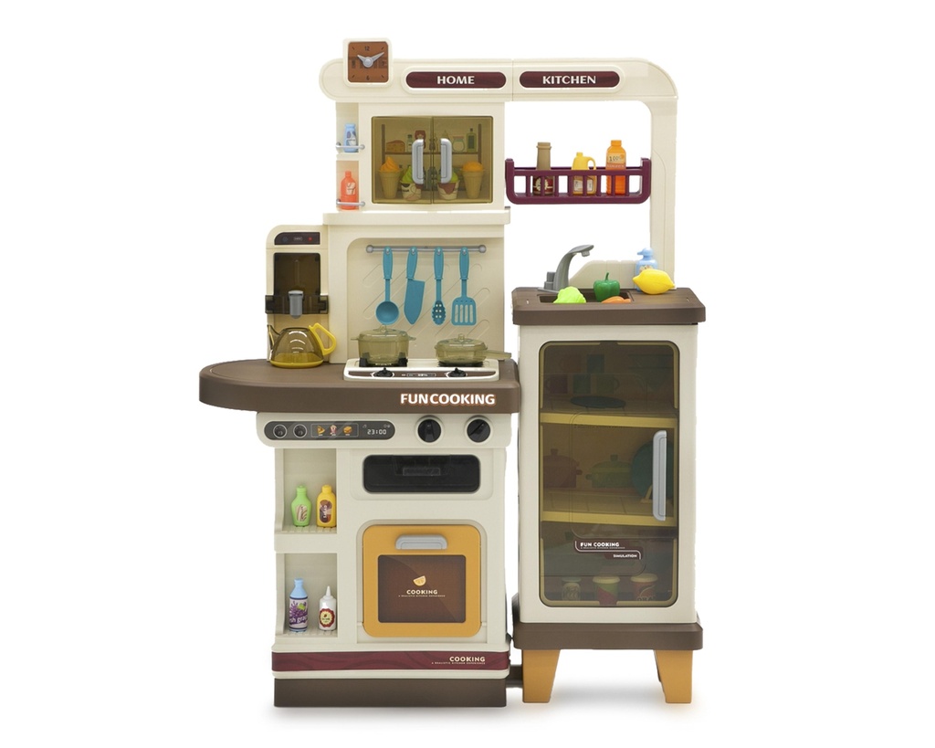 COCINA DE JUGUETE WESTERN KITCHEN CON LUZ, SONIDO Y ACCESORIOS - 888A/B