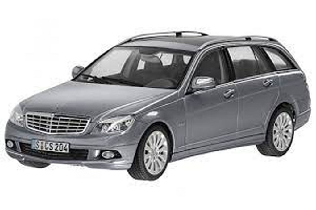 AUTOart 1/18 MERCEDES BENZ CLASE C PALLADIUM SILVER S204 - B6 696 2350