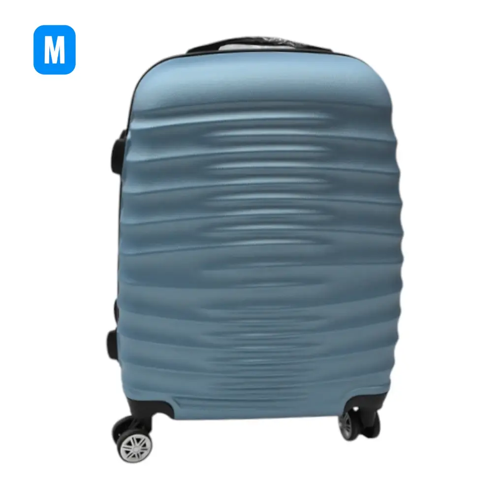 MALETA ABS OVALADA CON DOBLE LLANTA 22-25" MEDIANA 