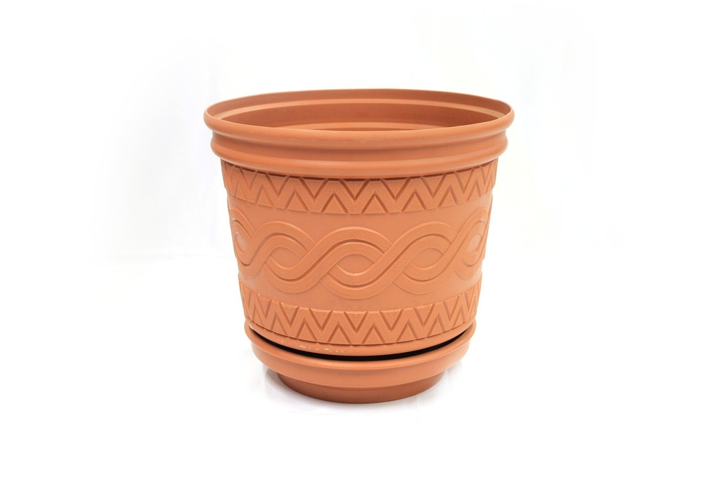 MACETA DE PLASTICO AZTECA 38cm - 115