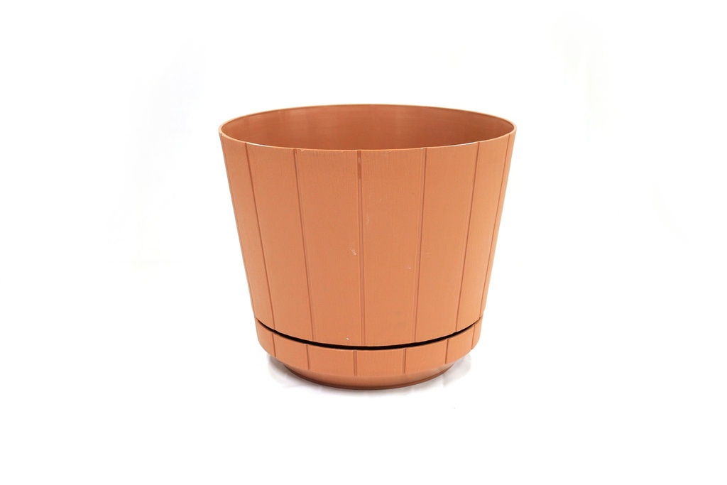 MACETA DE PLASTICO MADERA 39 cm - 515