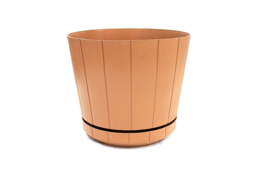 MACETA DE PLASTICO MADERA 44 cm - 517