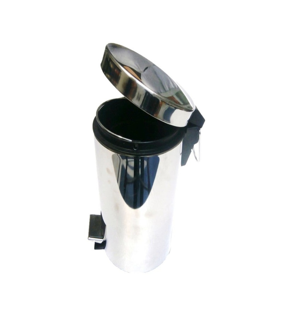 BOTE DE BASURA ACERO INOXIDABLE CIERRE LENTO 12 LITROS - 130-002-012