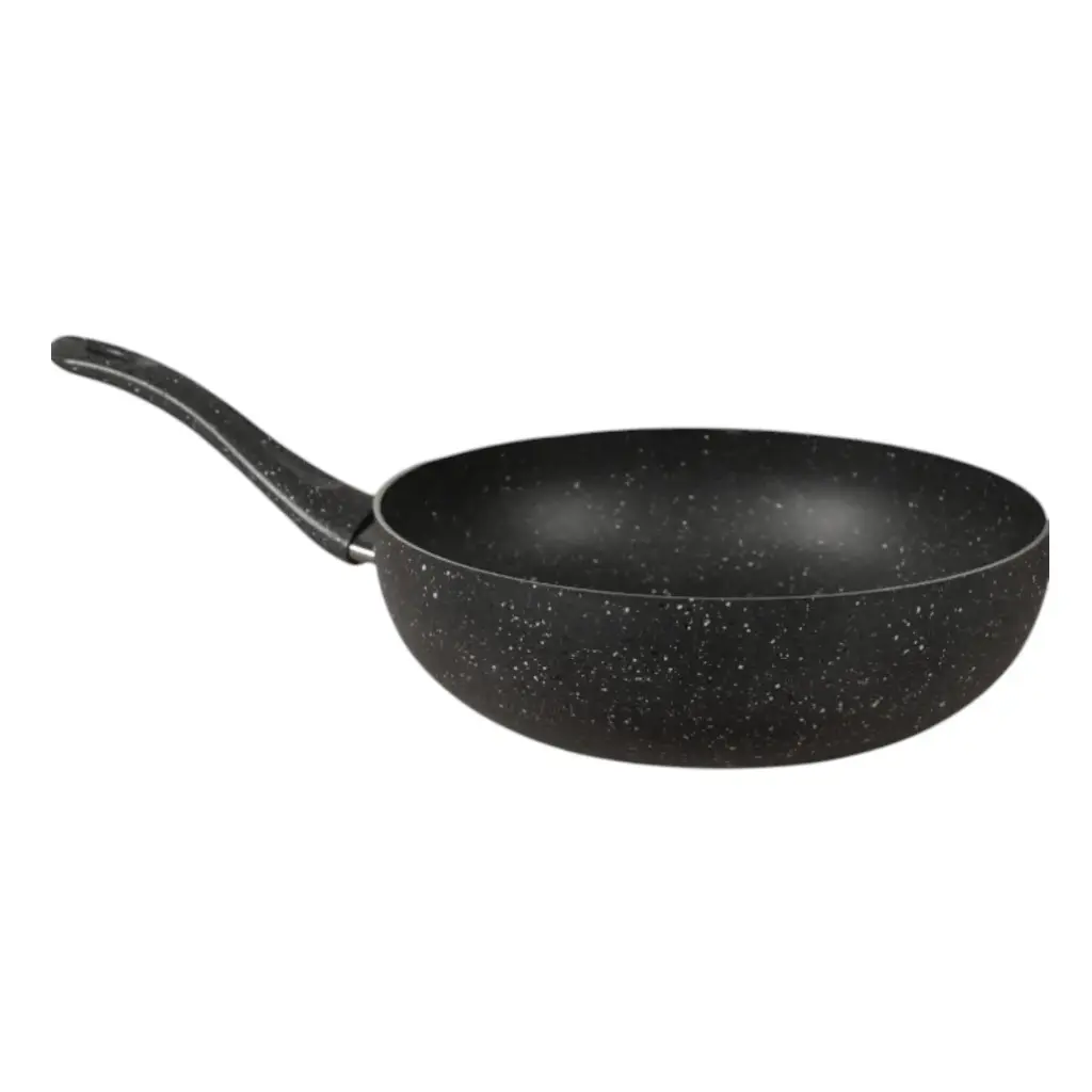 WOK DE ALUMINIO Y MARMOL GRIS DE 28 cm - Y139-WM28