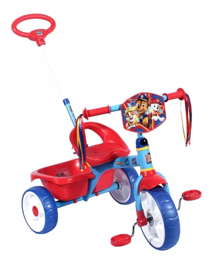 TRICICLO APACHE CON BARRA DE EMPUJE PAW PATROL - PB-911-PP-NIÑO