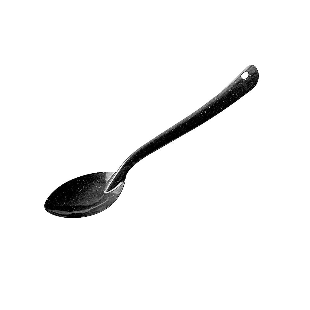 CUCHARA 30 cm NEGRO BRILLANTE JASPEADO CINSA RUSTIK - 316266