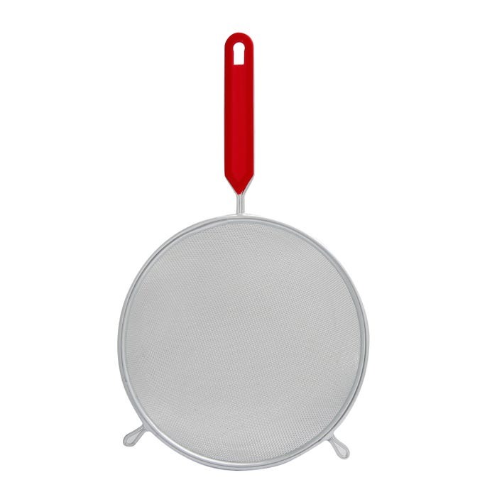 COLADOR CROMADO CON MANGO DE PLÁSTICO 20 cm - 022-006-020