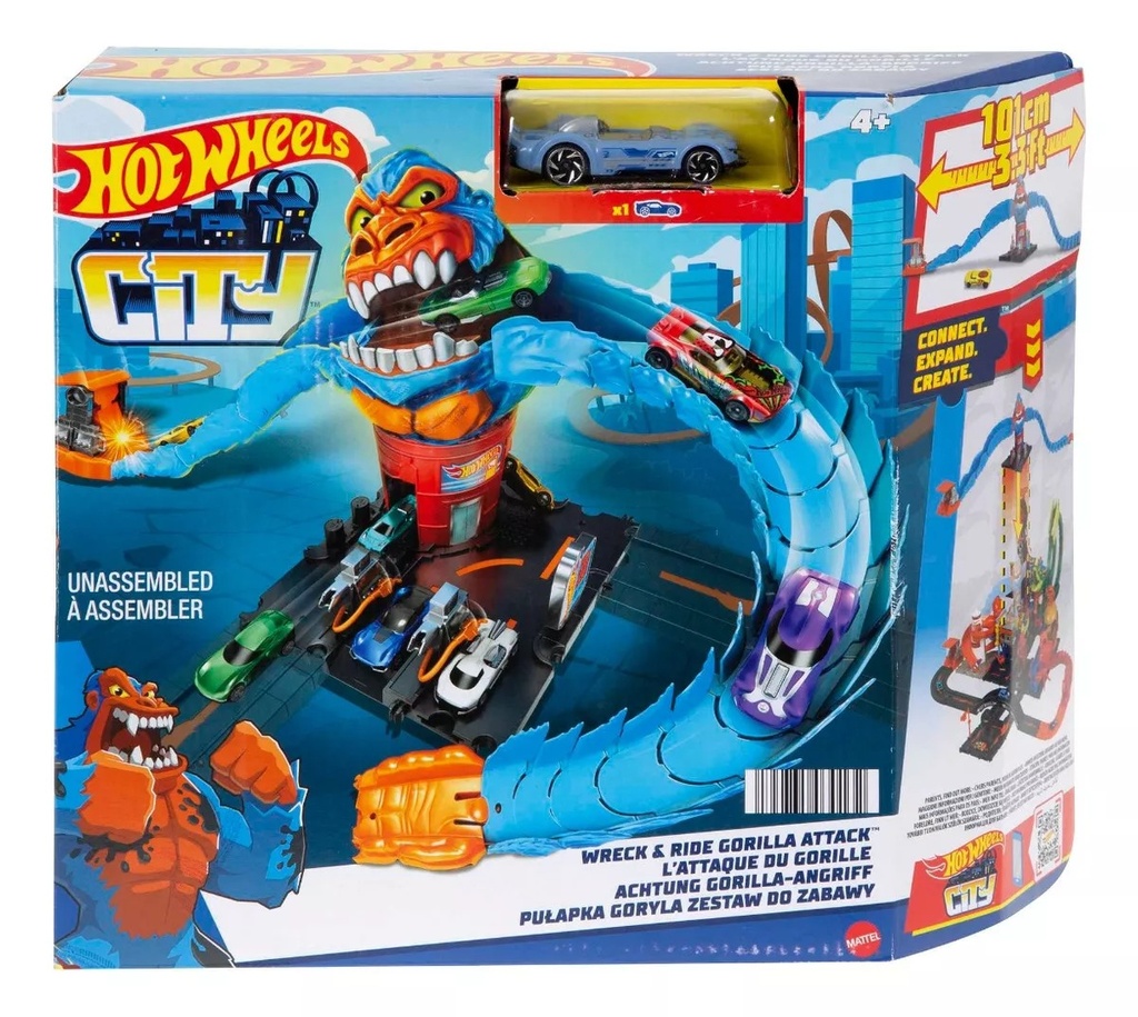 HOT WHEELS ATAQUE DE GORILA - HDR30