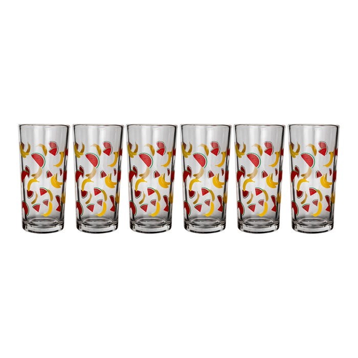 JUEGO DE 6 VASOS PLATANOS Y SANDÍAS #8360 - 1721979