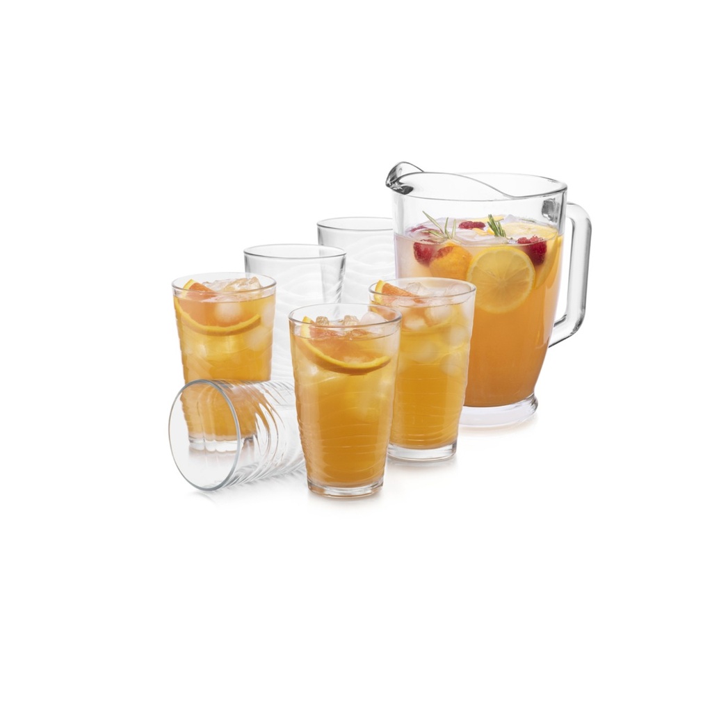 JUEGO DE AGUA DE 7 PIEZAS ORBITA #C895 - 1720033