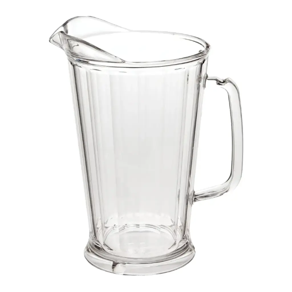 JARRA PARA AGUA CÓNICA TRANSPARENTE DE POLICARBONATO 1.8 L / 64oz - DS1805