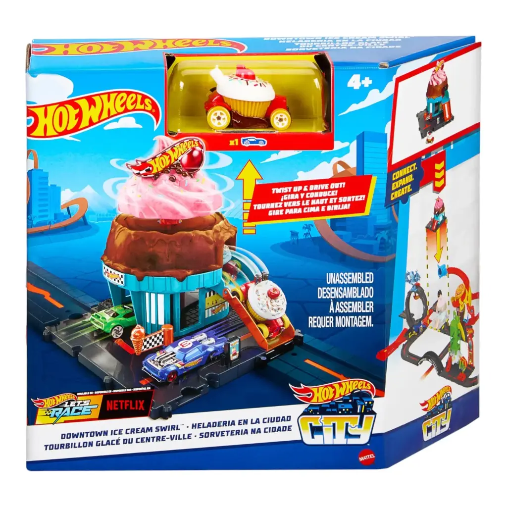 HOT WHEELS HELADERIA EN LA CIUDAD - HTN77