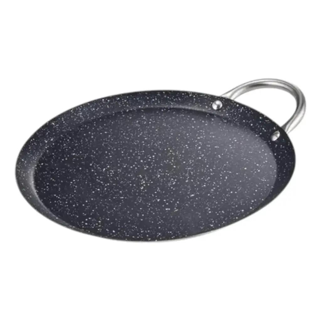[065150] COMAL DE ACERO INOXIDABLE Y MARMOL DE 29 cm - Y206-CMN29