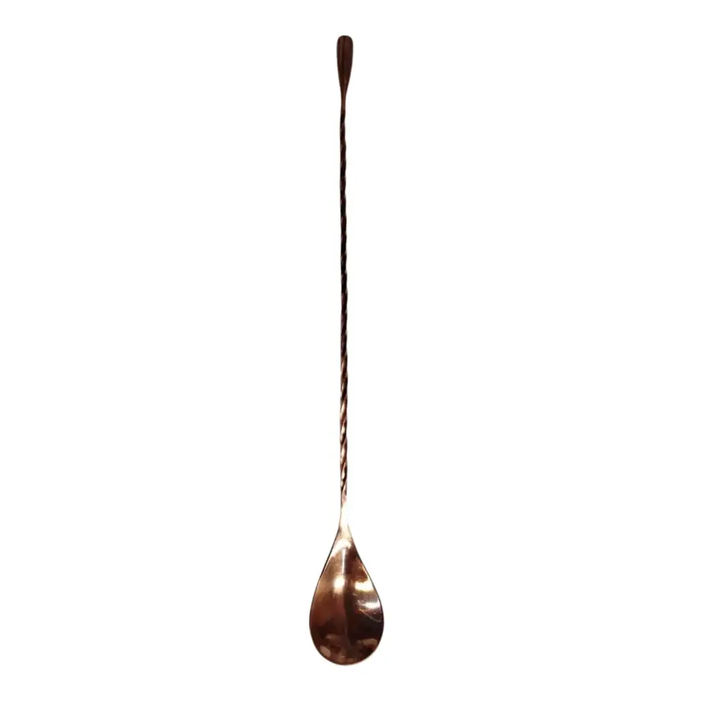 CUCHARA MEZCLADORA PARA BAR COBRIZADA DE ACERO INOXIDABLE 30 cm - MCBARLCAI30C