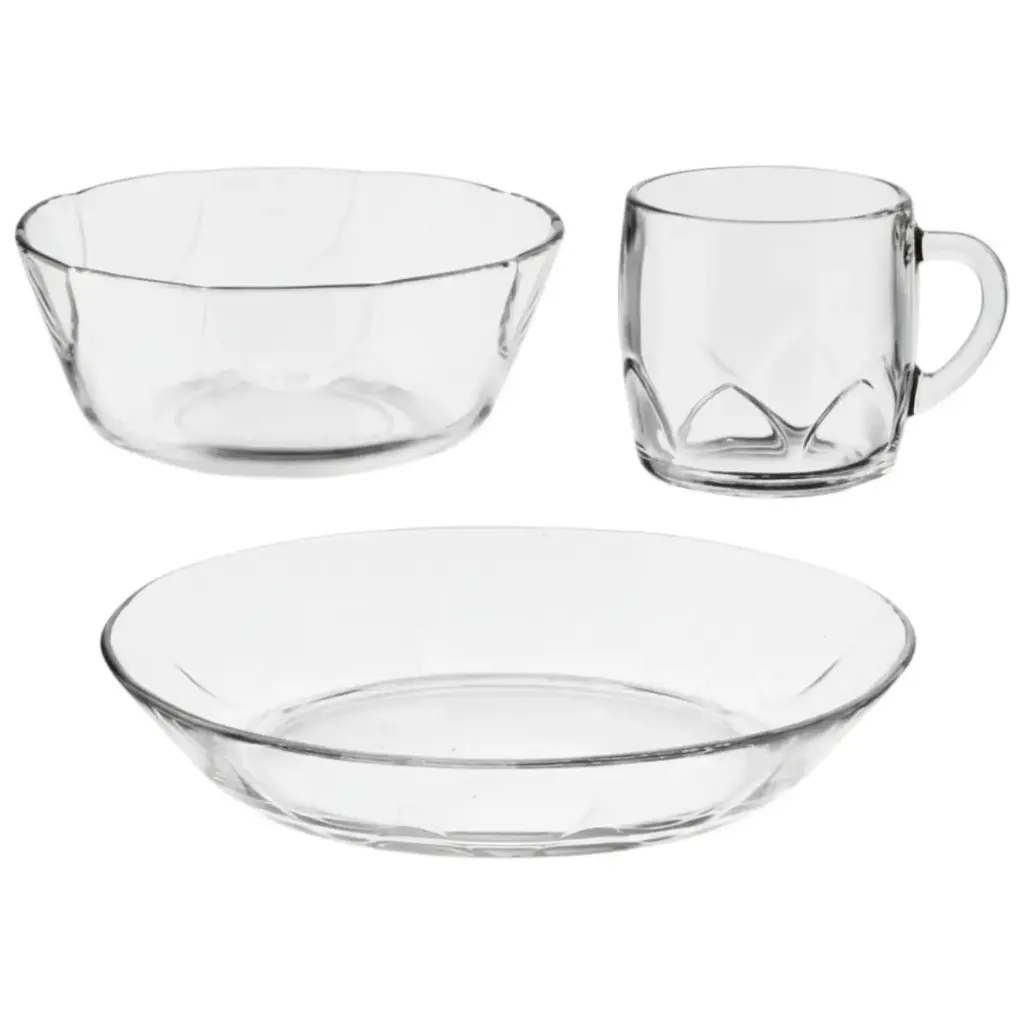 VAJILLA CRISA ARCOS DE 12 PIEZAS #C041 - 1713117