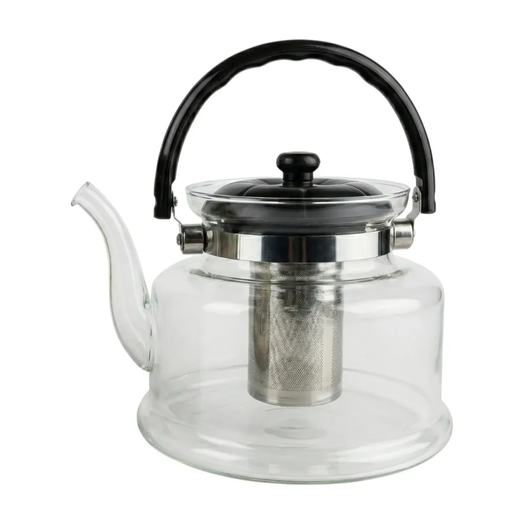 TETERA DE BOROSILICATO CON FILTRO Y TAPA PLASTICA SANTA ELENITA DE 2.2 L #058A  - 1710082