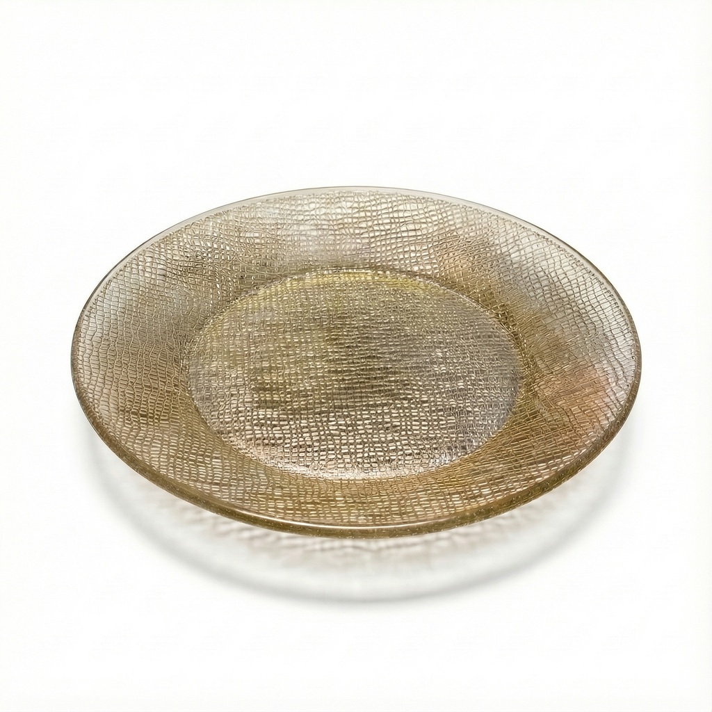 PLATO DE VIDRIO LIBBEY YUTE GOLD 19 cm #C131 - 1713557