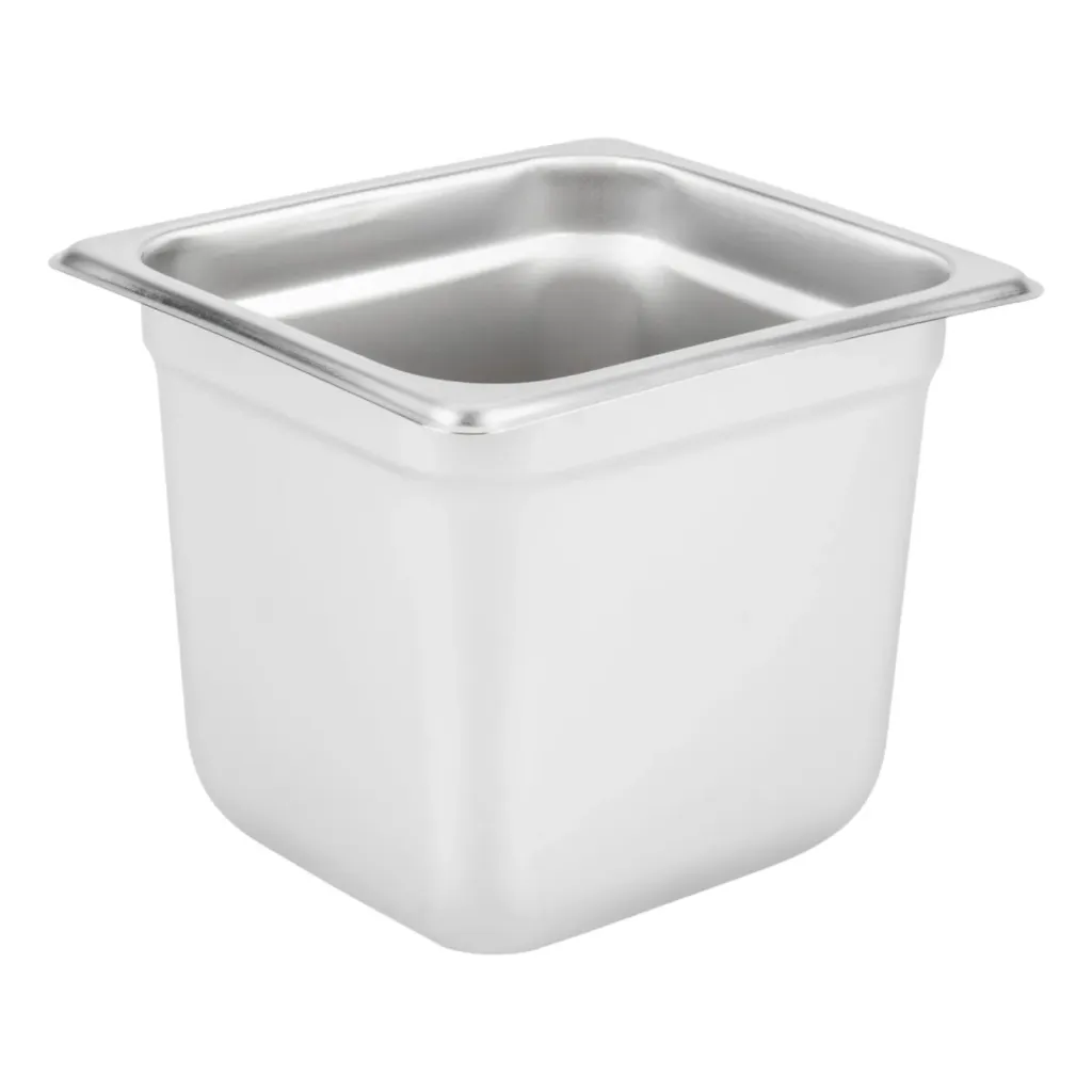 [068310] INSERTO ACERO INOXIDABLE CONCASSÉ NSF 1/6 x 15 cm  - MCI241615