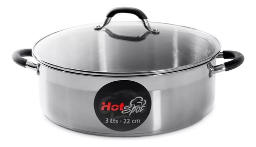 [050820] ARROCERA DE ACERO INOXIDABLE 22cm / 3.0 L - Z525