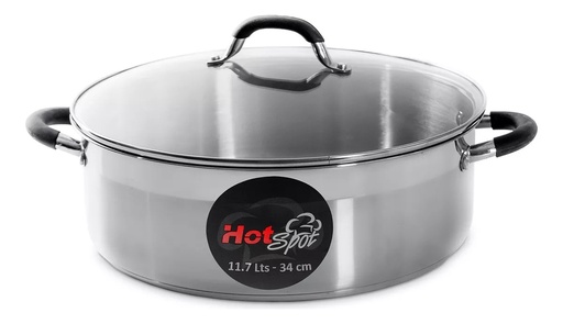 [050822] ARROCERA DE ACERO INOXIDABLE 34cm / 11.7 L - Z531