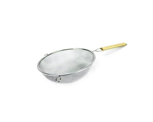 [043696] COLADOR DE ACERO INOXIDABLE CON MALLA DOBLE 18 cm - 022-003-004