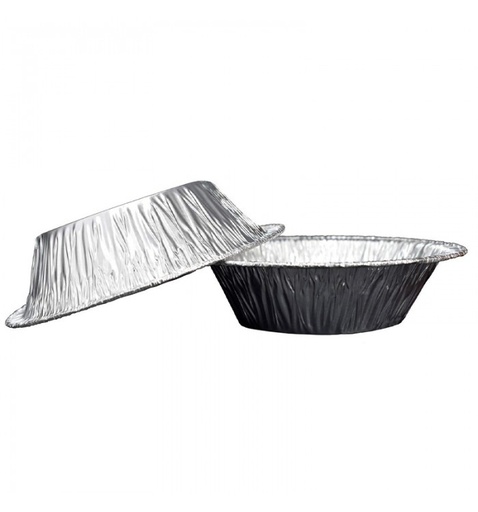 [058774] MINI MOLDES PARA PAY DE ALUMINIO DESECHABLE (12 PZAS) 10x1.9 CM No 020-003-001