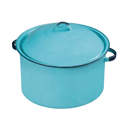 [027778] OLLA RECTA 33 OREJAS ROLADAS AZUL TURQUEZA - 39789