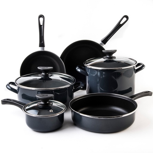 [052987] BATERIA CINSA MEGA OPTIMA NEGRO GRAFITO C/TAPA DE VIDRIO - 315383