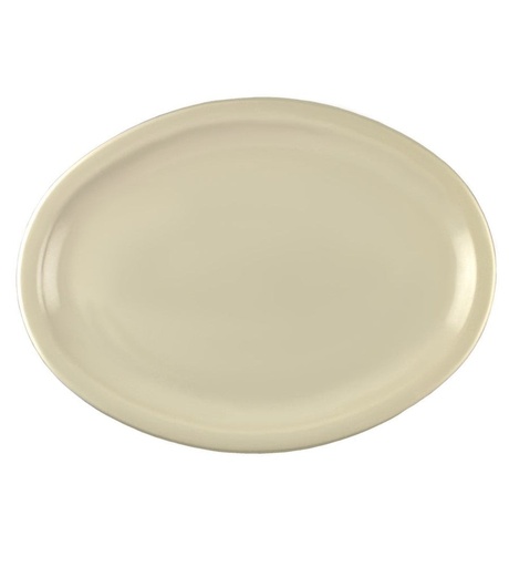 [054525] PLATO OVALADO 11.5" DE MELAMINA BEIGE D08 - 004-008-101