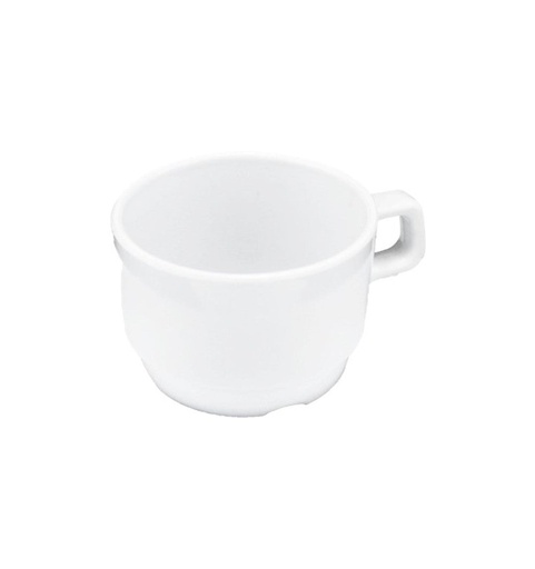 [059713] TAZA 9 x 6 cm MELAMINA BLANCA DIAMANTE - 105-009-131